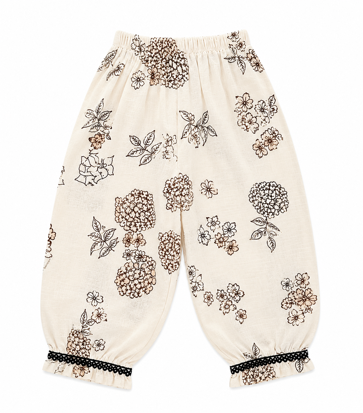 Ayzal Kids Wear Floral Cotton Linen Kurti & Afghani Salwar Set - Image 4