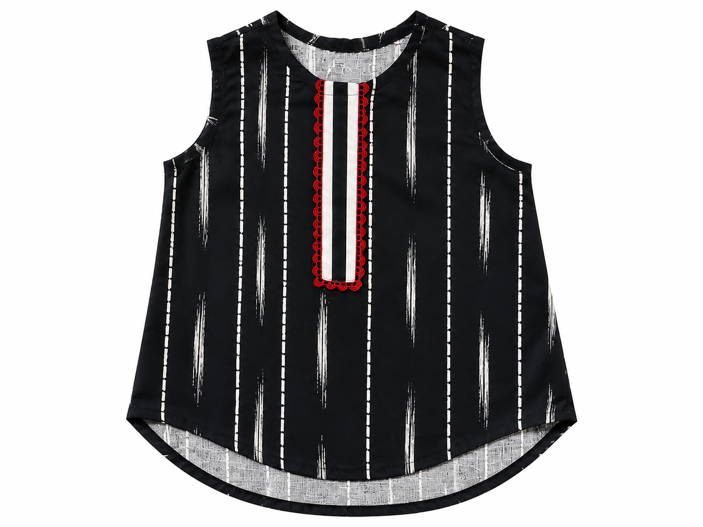 Ayzal Kidswear Black Printed Rayon Kurti Palazzo Set - Image 4